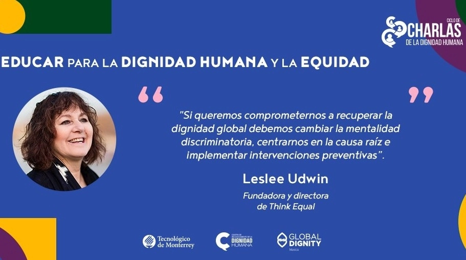 La cineasta participó en el foro virtual  “Educar para la dignidad y la equidad”, organizado por el ITESM. Foto tomada del Twitter de @DignidadHumanaC