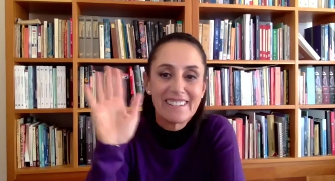 En una videoconferencia, la jefa de Gobierno, Claudia Sheinbaum Pardo, celebró la victoria de Gustavo Petro y Francia Márquez en las recientes elecciones presidenciales de Colombia. Foto ‘La Jornada’