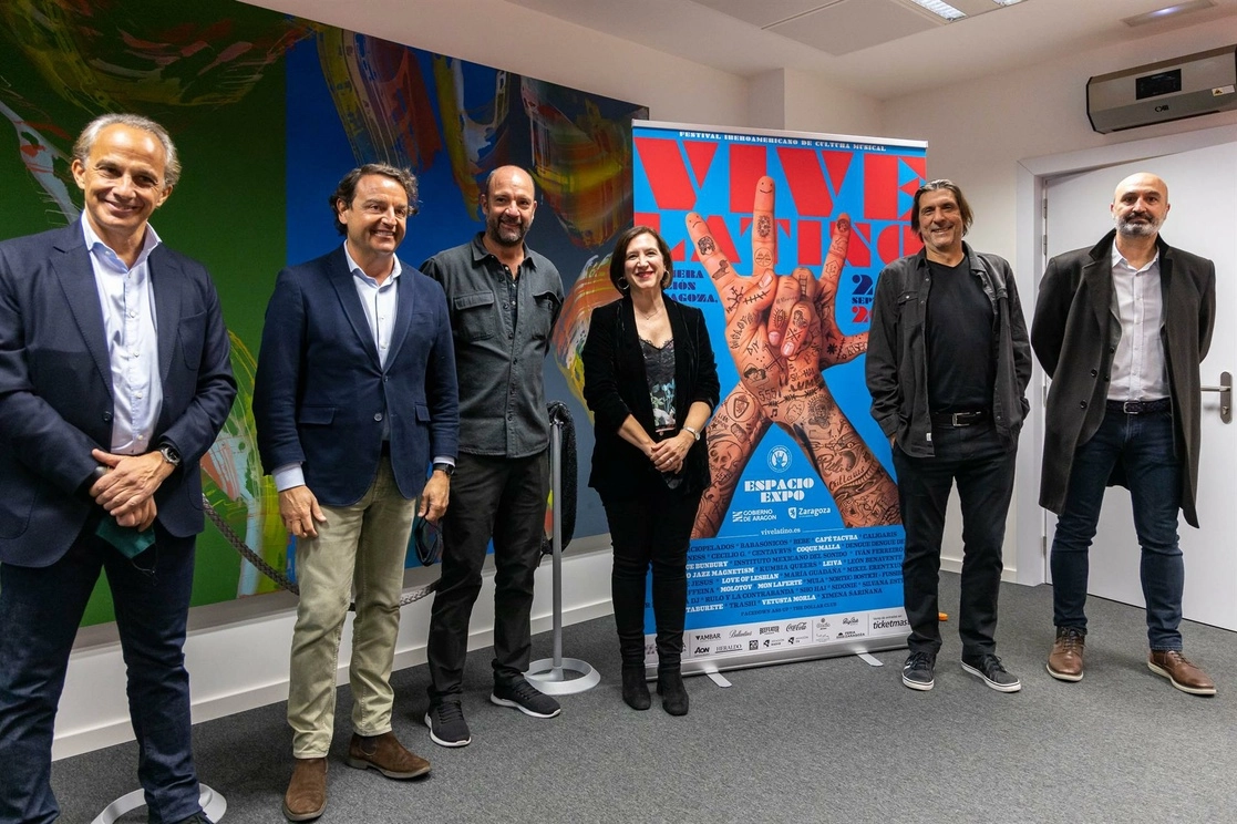 Directivos del Festival Vive Latino anunciaron las fechas del evento en Zaragoza, España. Foto Miguel G. García