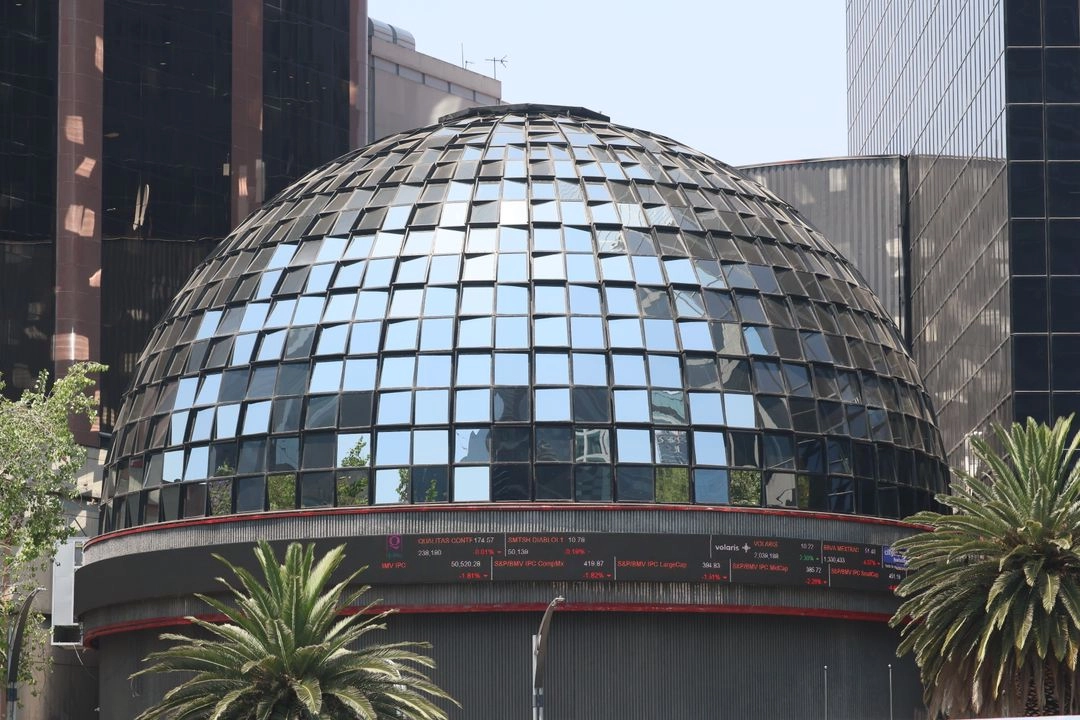 Sede de la Bolsa Mexicana de Valores en CDMX. Foto 