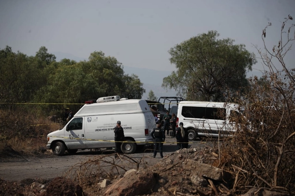 Presunto crematorio hallado en los límites de las demarcaciones territoriales de Tláhuac e Iztapalapa, el 1 de mayo de 2024. Foto Yazmín Ortega Cortés