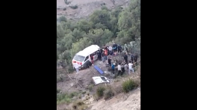 El accidente ocurrió en el corredor de la montaña, paraje situado en los límites de Mineral de la Reforma y Mineral del Monte, Hidalgo. Foto La Jornada