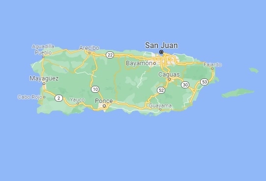 El naufragio de más de 20 migrantes ocurrió cerca de la playa Shack en Isabela, Puerto Rico. Foto Tomada de Google Maps 