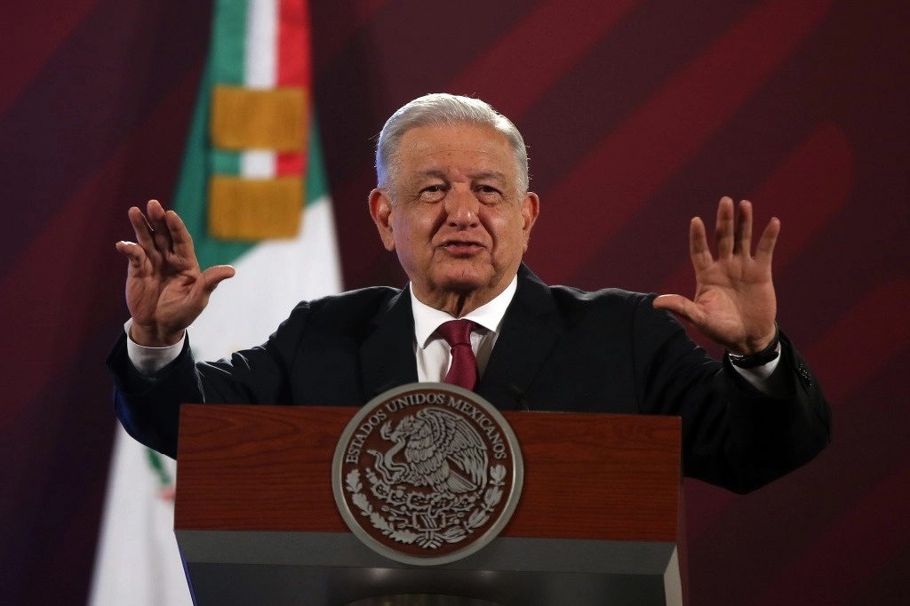 El presidente Andrés Manuel López Obrador durante conferencia matutina en imagen de archivo. Foto José Antonio López
