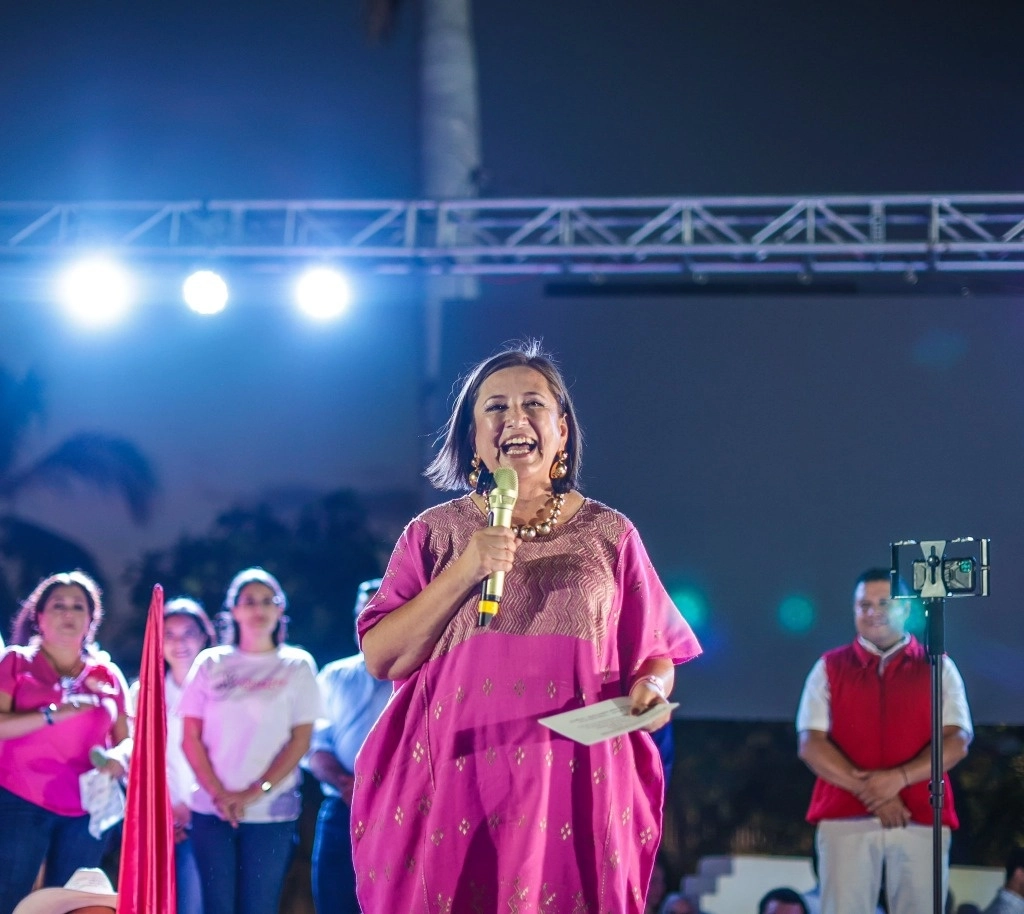 Xóchitl Gálvez en Manzanillo, Colima este jueves. Foto de su perfil de X