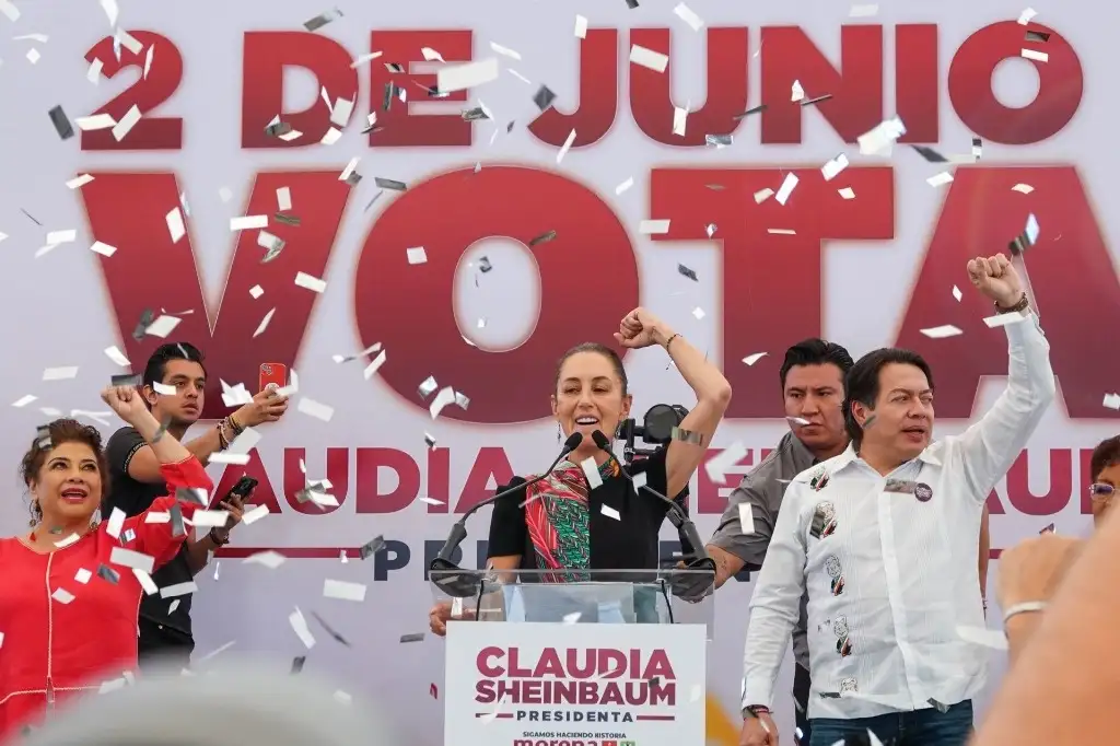En Cuajimalpa, Sheinbaum invitó a ver el próximo debate presidencial del domingo siguiente, el cual aseguró que va a ganar. Foto Cuartoscuro

