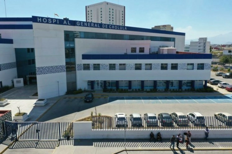 Hospital de Cholula donde fue hospitalizado uno de los internos contagiados. Foto José Castañares/ Archivo

