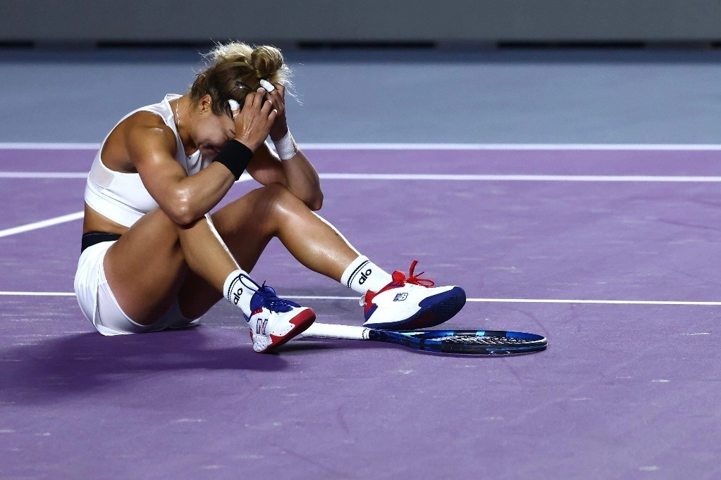 En el partido estelar, Trevisan, número 99 del mundo, venció a Zarazúa, 85 del ranking, en dos sets con parciales de 6-4 y 6-3. Foto @WTAGuadalajara