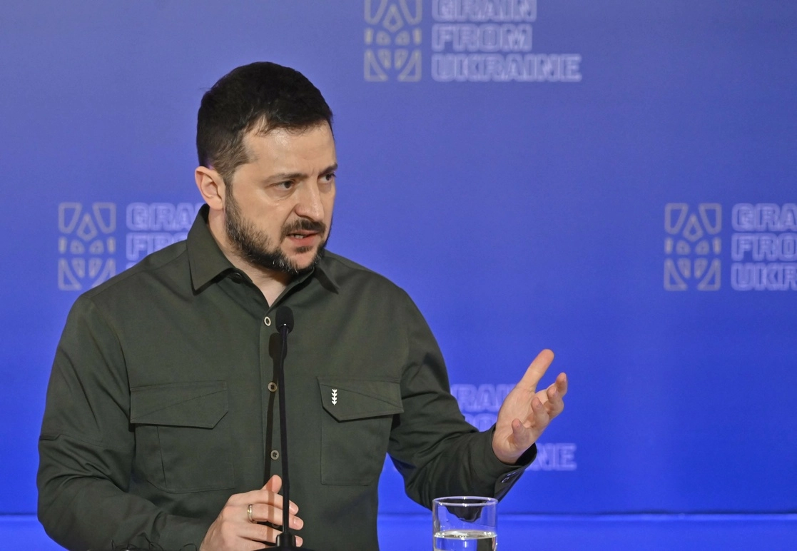 El presidente de Ucrania, Volodymir Zelensky, refrendó su negativa de diálogo con Rusia mientras Vladimir Putin esté en el poder. Foto Afp