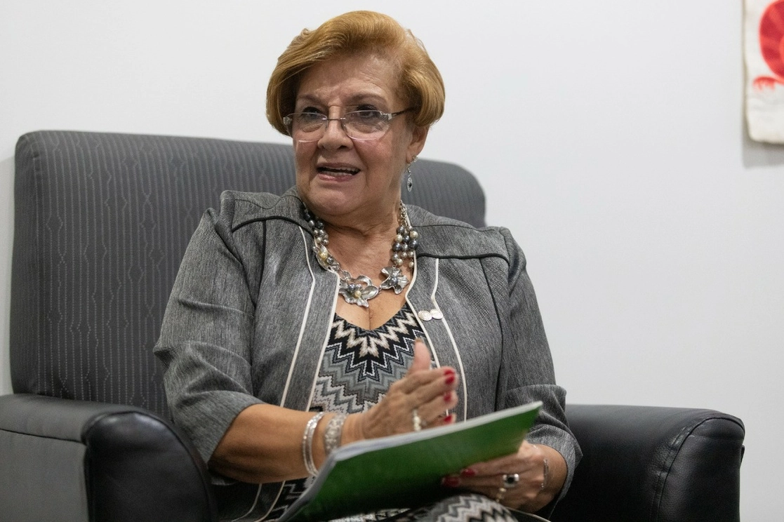 La relatora para México de la CIDH, Esmeralda Arosemena, en entrevista con 'La Jornada'. Foto Pablo Ramos