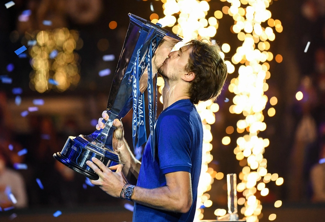 Es la segunda copa del Masters ATP que Alexander Zverev consigue en su carrera. Foto Afp
